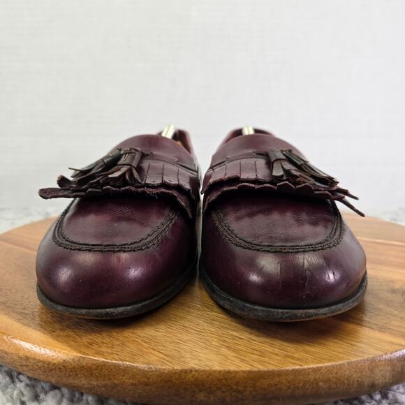 Bally Mens 9.5M Logan Burgundy Leather Lifestyle Casual Tassel Kiltie Loafer main image 15